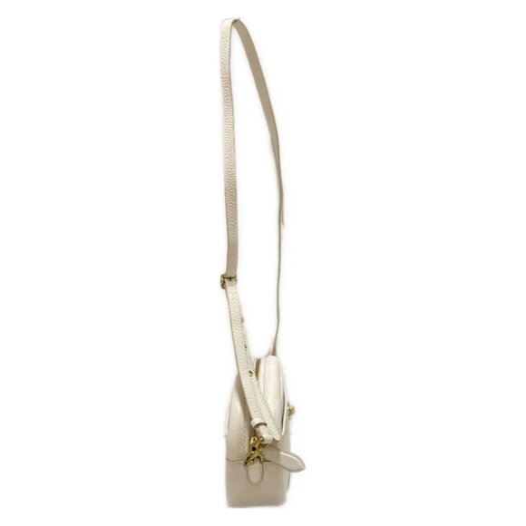 Auth COACH Camera Bag C5809 Cream Leather - Shoulder Bag - Picture 2 of 8